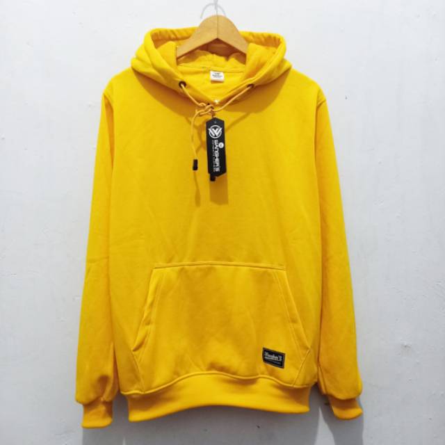 SWEATER HOODIE KUNING POLOSAN