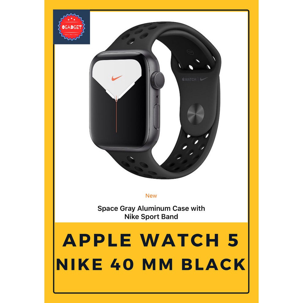 apple watch series 5 black nike