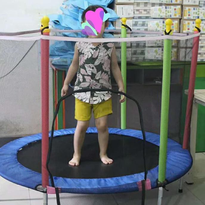 Kiddios Mini Trampoline 55 Inch Mainan Trampolin Anak Dewasa Shopee Indonesia