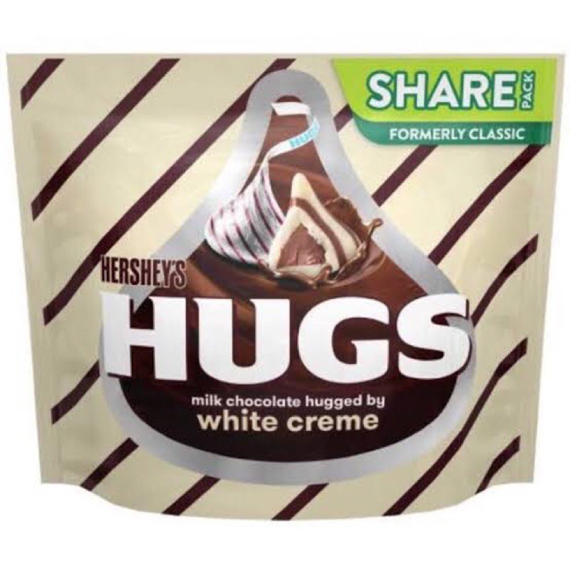 

kisses milk chocolate with white creme