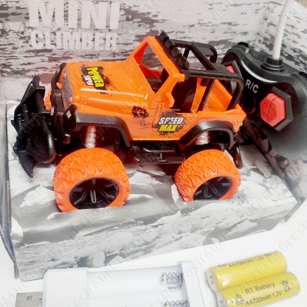 MINI CLIMBER RC MAINAN MOBIL JEEP OFF ROAD REMOTE BATERAI CHARGER