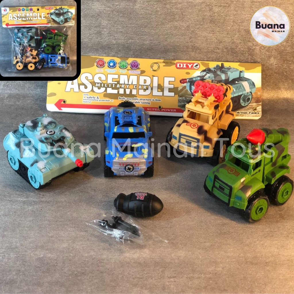 RONGLE TOYS DIY ASSEMBLE 6 MODEL MAINAN BONGKAR PASANG EDUKASI ANAK COWO CEWE BALITA