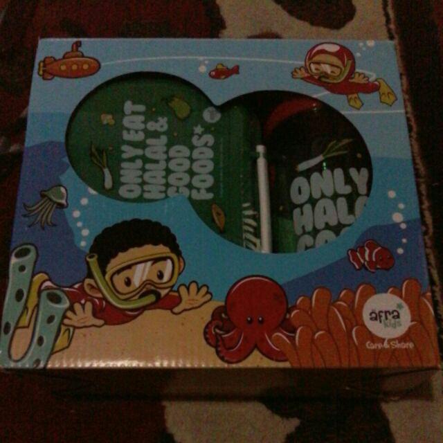 [sale]afra Kids Kotak Makan Lunchset Tempat Bekal Anak- Kotak Makan Anak Perempuan