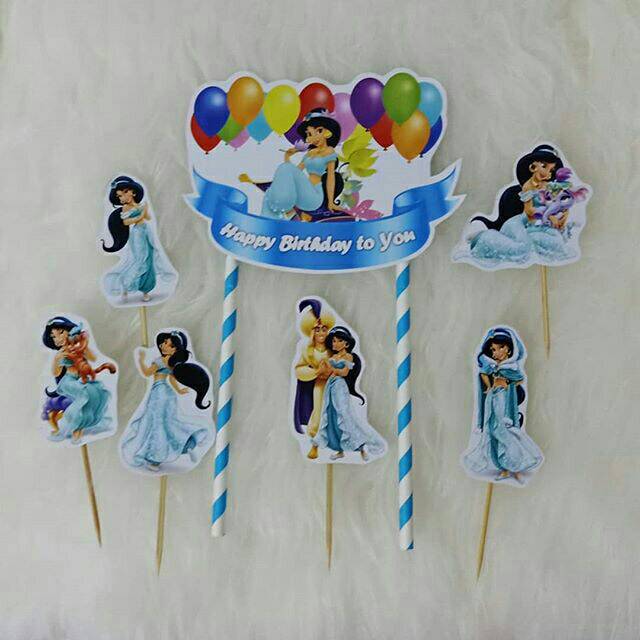 Jual Topper Jasmine topper ulang tahun topper kue topper happy birthday ...