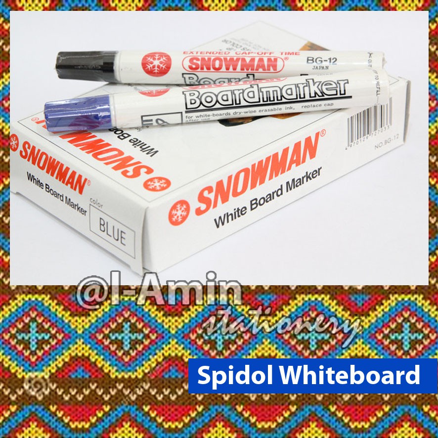 

Spidol Whiteboard / White Board Marker "SNOWMAN" BG-12