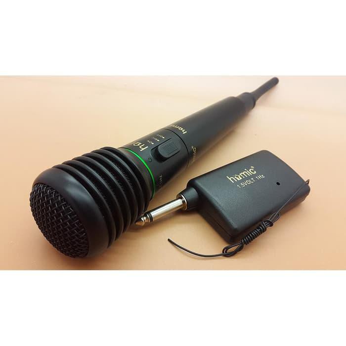 Mic Wireless Microphone Homic HM 308 Microfon Karaoke tanpa kabel