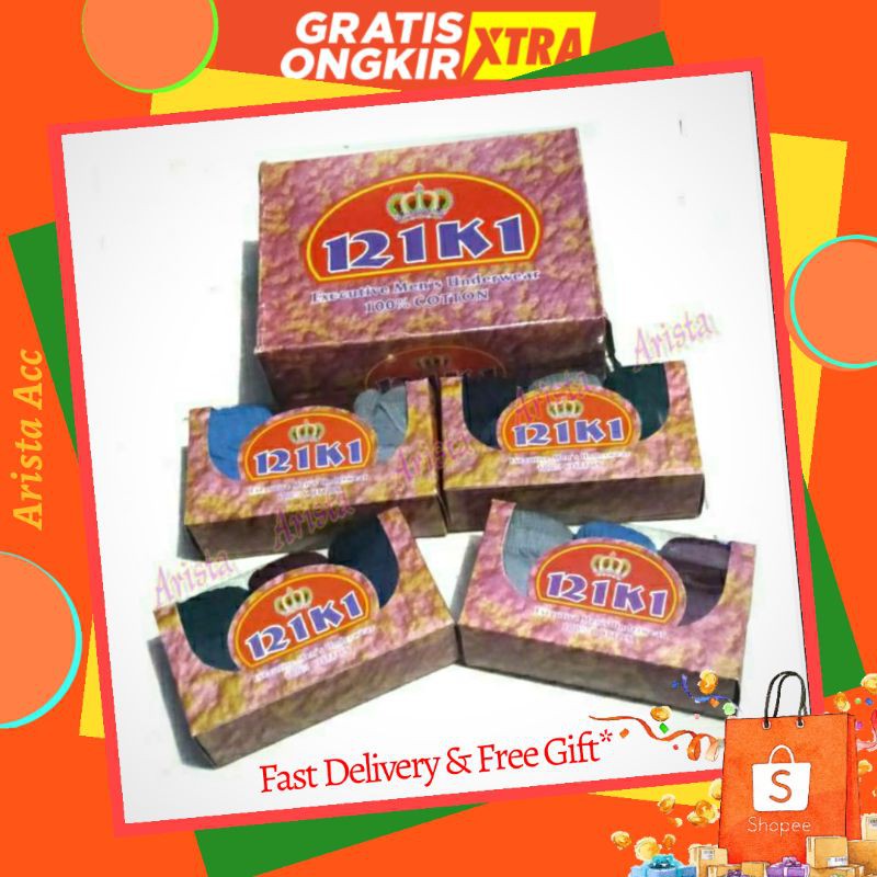 [Isi 3pcs] Celana Dalam Pria Riki Murah Bahan Adem