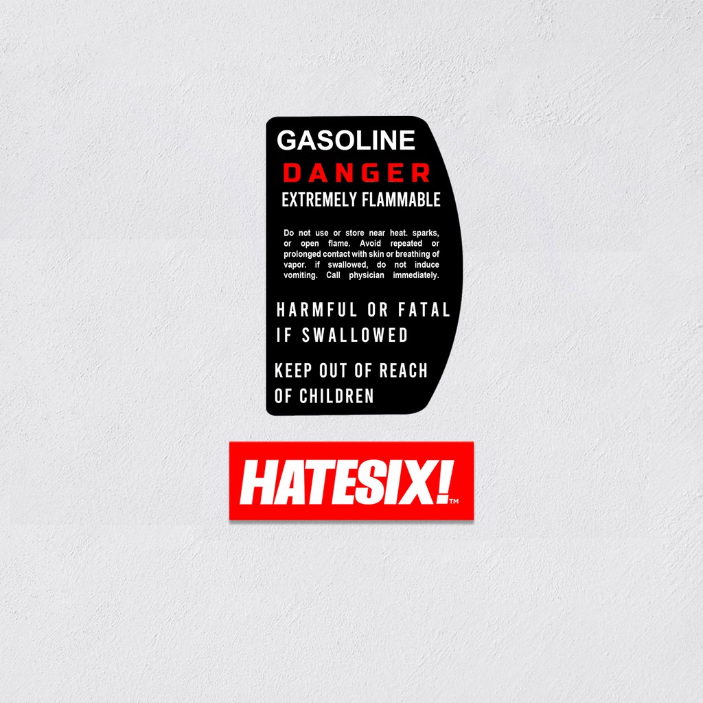 Stiker tangki cadangan Trail CT 90 CT 110 Auxiliary Canteen Gas Tank Hatesix