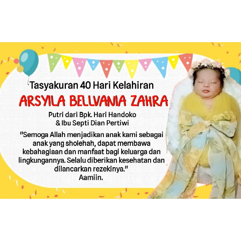 

Cetak Stiker Tasyakuran 40 Hari (Bisa Request/Ganti Desain)