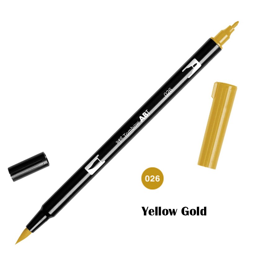 

ABT Tombow Dual Brush Pen - 026 Yellow Gold