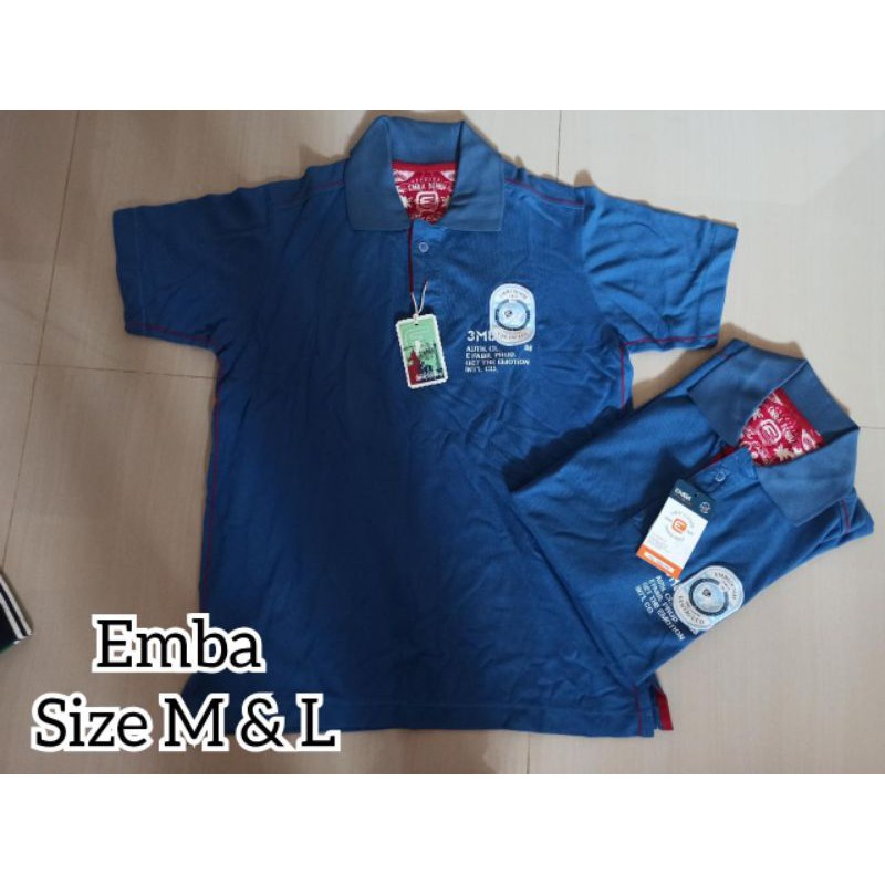 KAOS KERAH EMBA SALE KAOS KERAH BRANDED EMBA