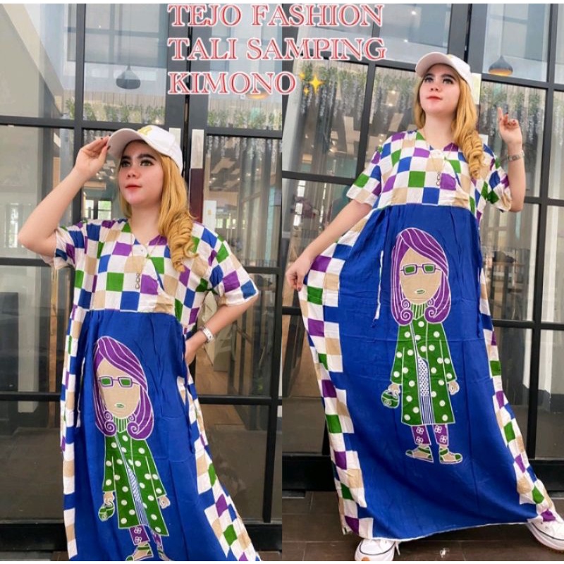 DASTER BU KIMONO TEJO KOTAK TERMURAH