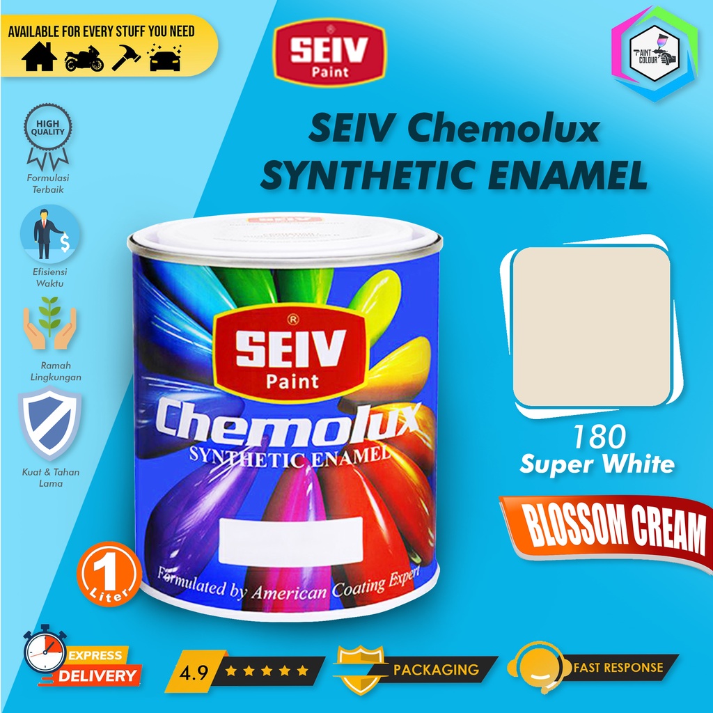 CAT BESI KAYU SEIV CHEMOLUX SUPER 180 Super White