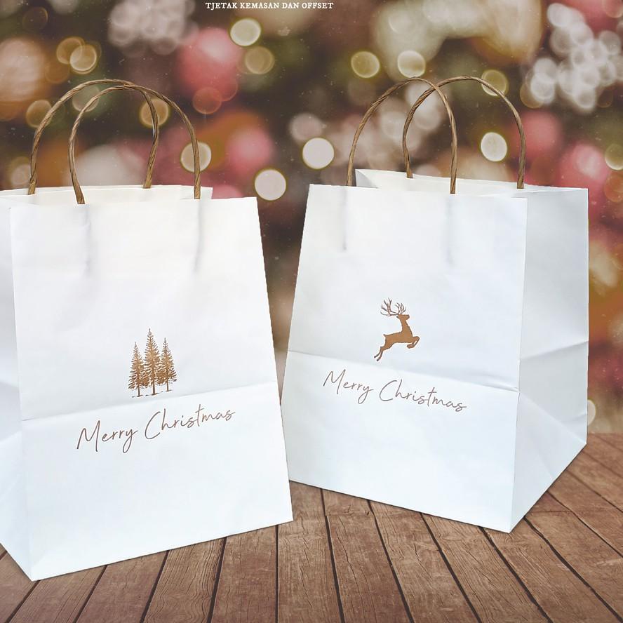 

paperbag hadiah natal merry christmas isi 10 pcs