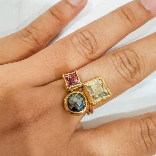 Cincin Batu Alam Kristal Asli Turki