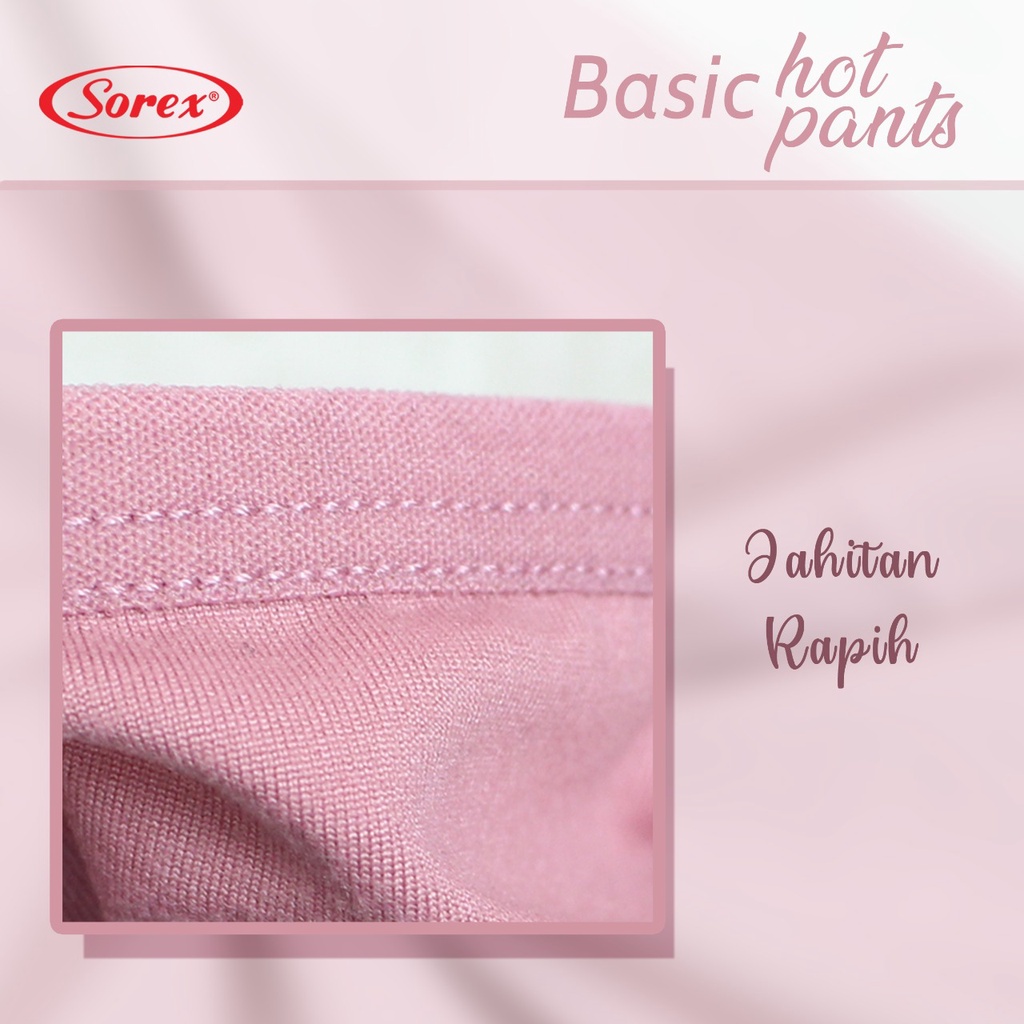 Sorex Celana Dalam Wanita Basic Hotpants Super Soft Adem ( Cocok Untuk Daleman ) CD 1261 - Pakaian Dalam Wanita - 3 pcs