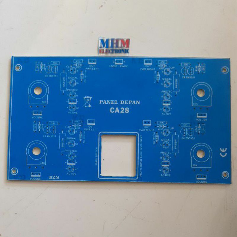 Pcb panel Depan Box CA28/ pcb panel depan Box CA28