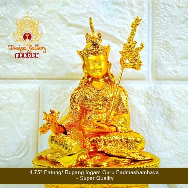 4.75&quot; Patung/ Rupang logam Guru Padmashambava - Super Quality