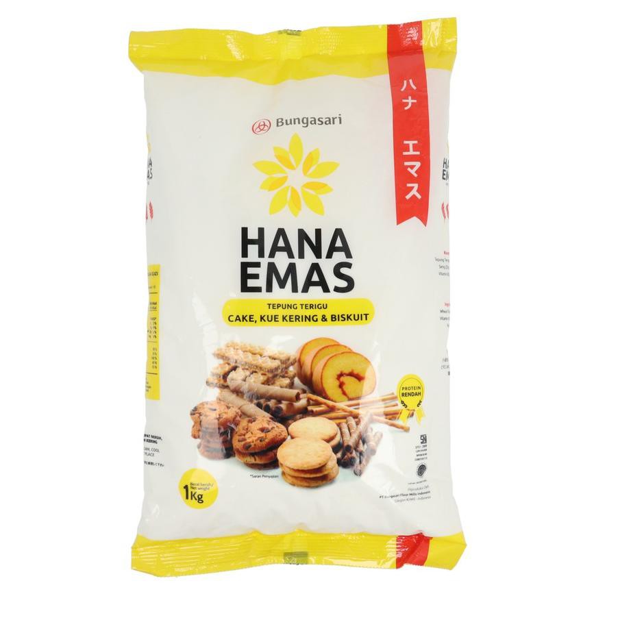 

[ Premium Quality ] Tepung Terigu Hana Emas 1 Kg