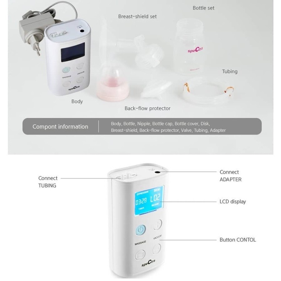 Breast Pump Spectra 9 plus 9+ Pompa Asi original New Motor 2019 garansi resmi indonesia