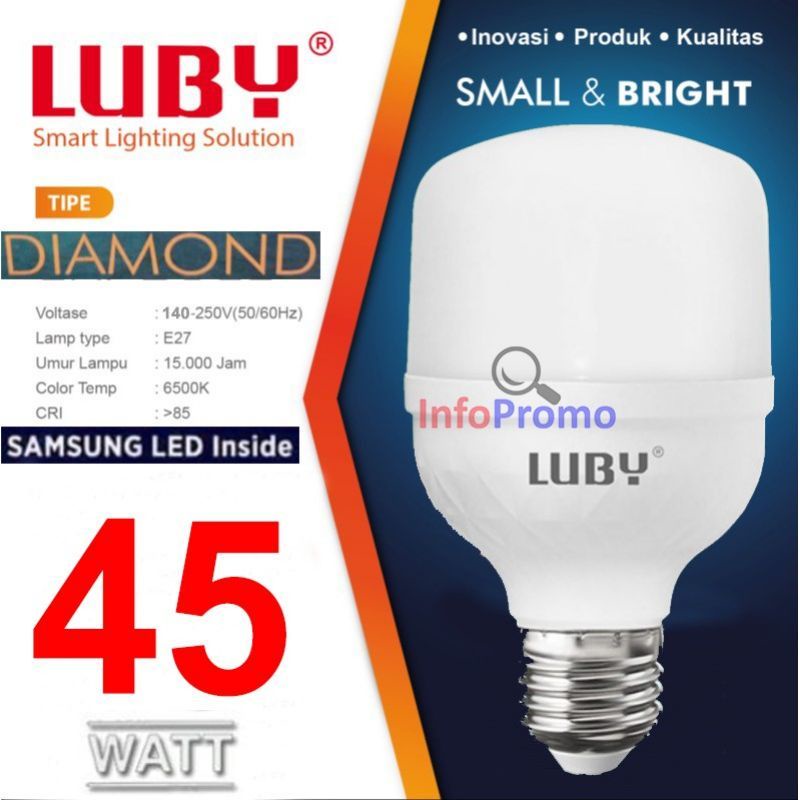 ✅cod Lampu luby 45 Watt bohlam LED capsule 45wat 4275lmn LED bulb bohlam luby capsule