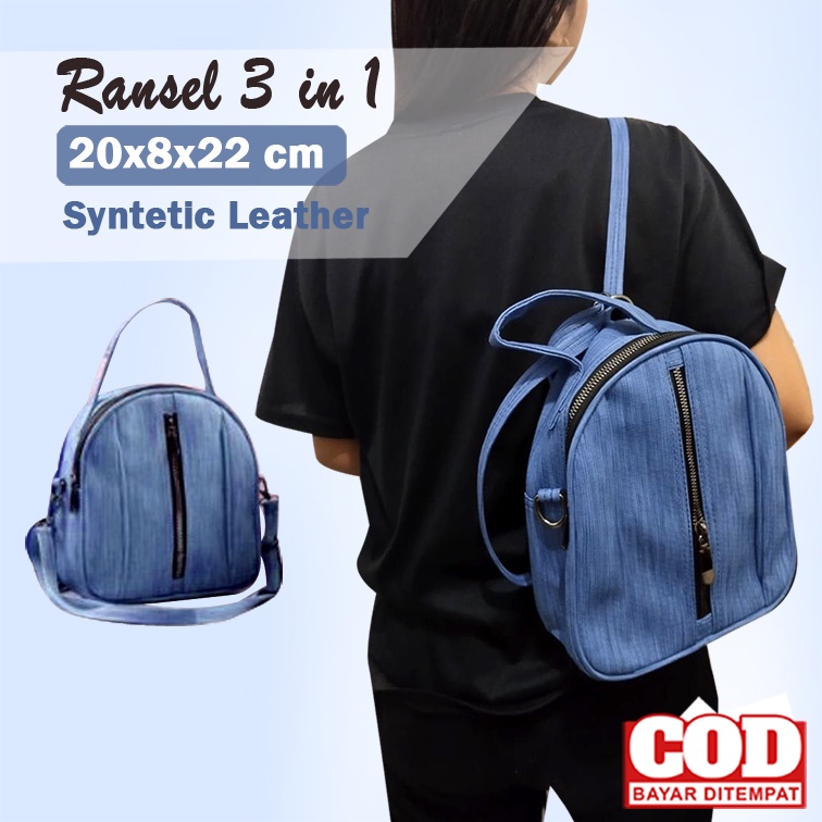 Tas Ransel cewek - cewek korea  Tas Jinjing Sling Bag Cewek Handbag Kekinian Murah Tas Ransel Wanita 3 In 1 Tas Slempang Wanita