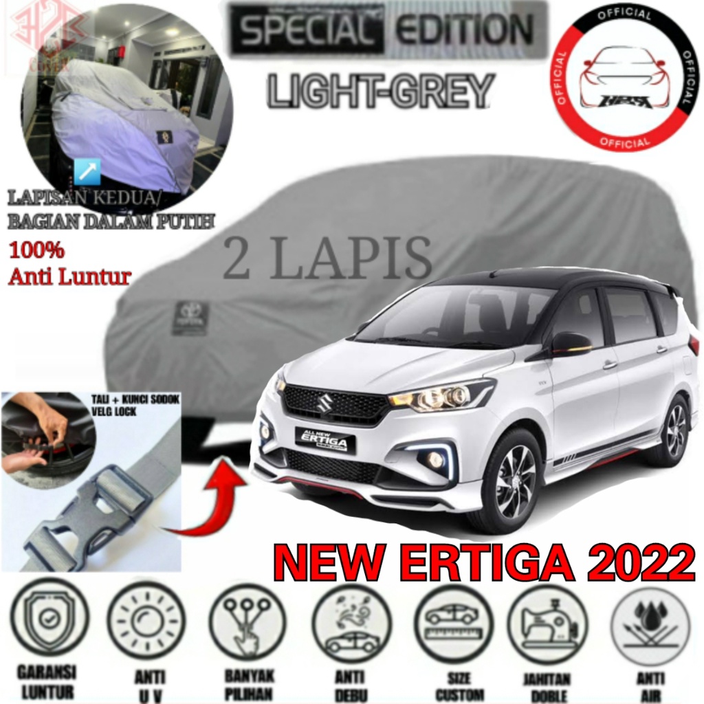 Cover Body Mobil Ertiga Baru/ Sport/ 2018-2013/Sekarang, Cover Mobil Ertiga New/ Sarung Mobil Ertiga New/ Selimut Mobil Ertiga New