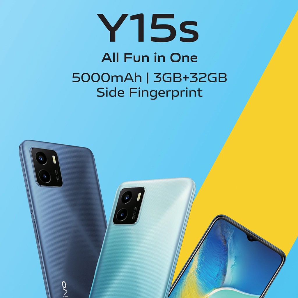 Vivo Y15S 3/32 3/64 GB RAM 3 ROM 32GB 64GB Handphone Hp Smartphone Android Original Murah Garansi Resmi