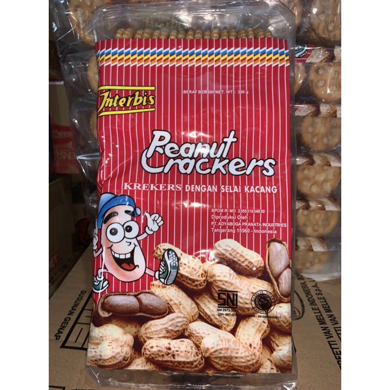 

Interbis Peanut Crackers Biskuit Kacang