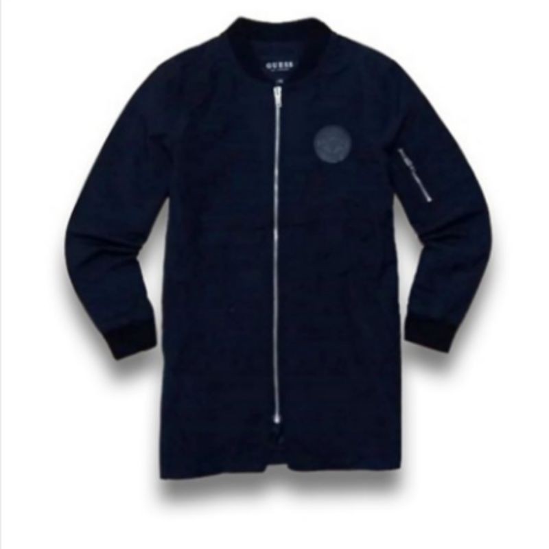 GUESS Long Bomber Jacket / Jaket Guess Pria