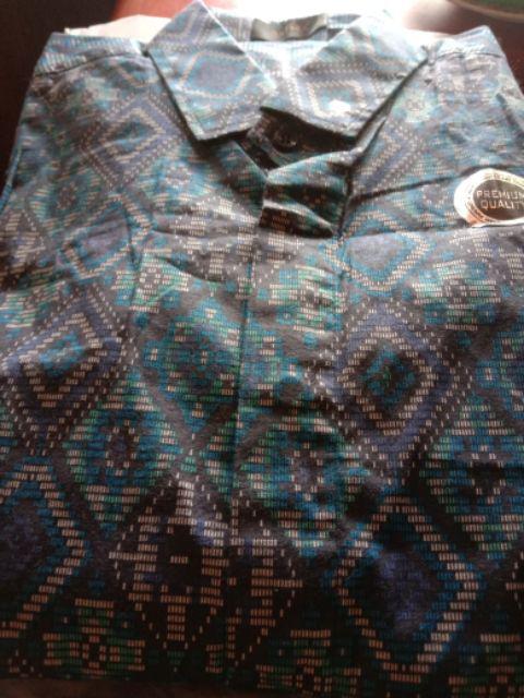 Kemeja Batik Solo Songket Tangan Panjang Original