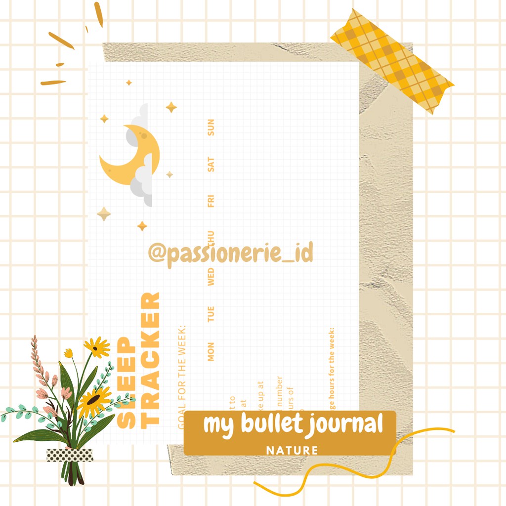 

Sleep Tracker Journal Planner Isi Binder Insert Binder B5 set 6 Bulan