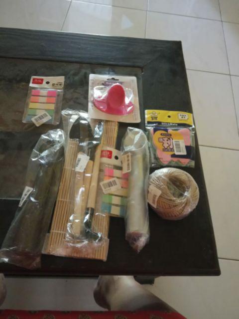 [beli 1 Gratis 1]⚡japanese Sushi Rice Rolling Roller Bamboo Diy Maker Sushi Mat Cooking Tool