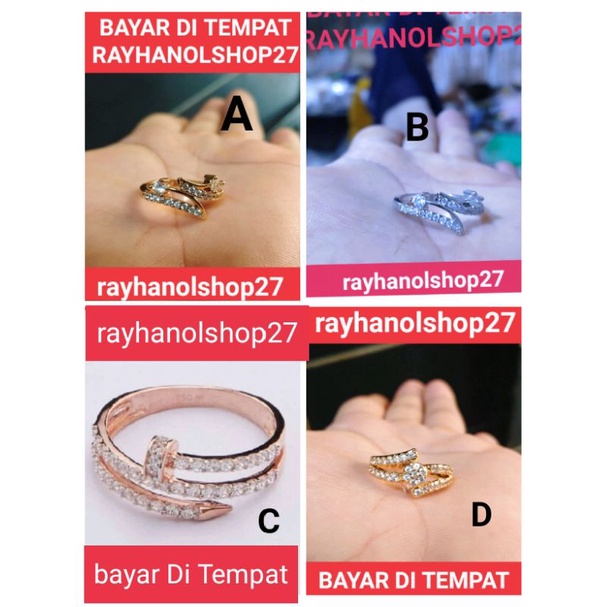 TERBARU RO-27 PERHIASAN WANITA TITANIUM MOTIF PILIHAN WARNA DAN MOTIF NYA ANTI KARAT LAPIS EMAS