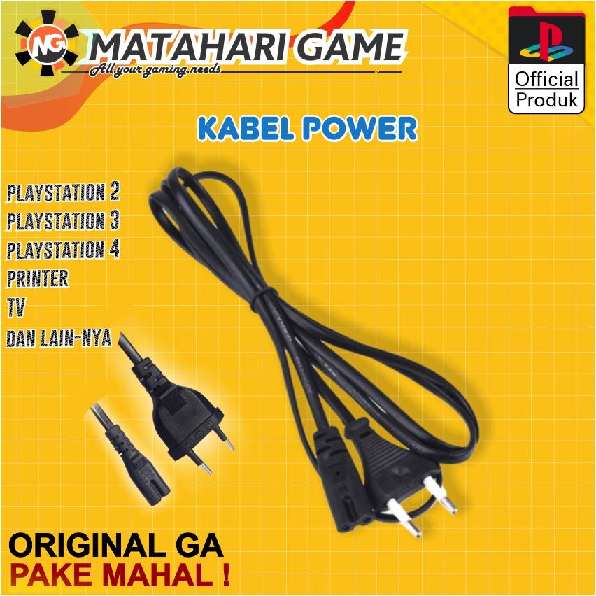 Kabel Cable Power PS2 / PS3 / PS4 / Semua Eletronik / Best Quality