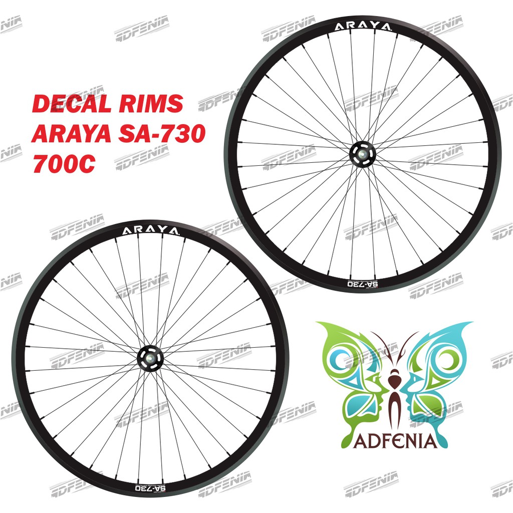Stiker Decal Rims Araya SA-730 700c