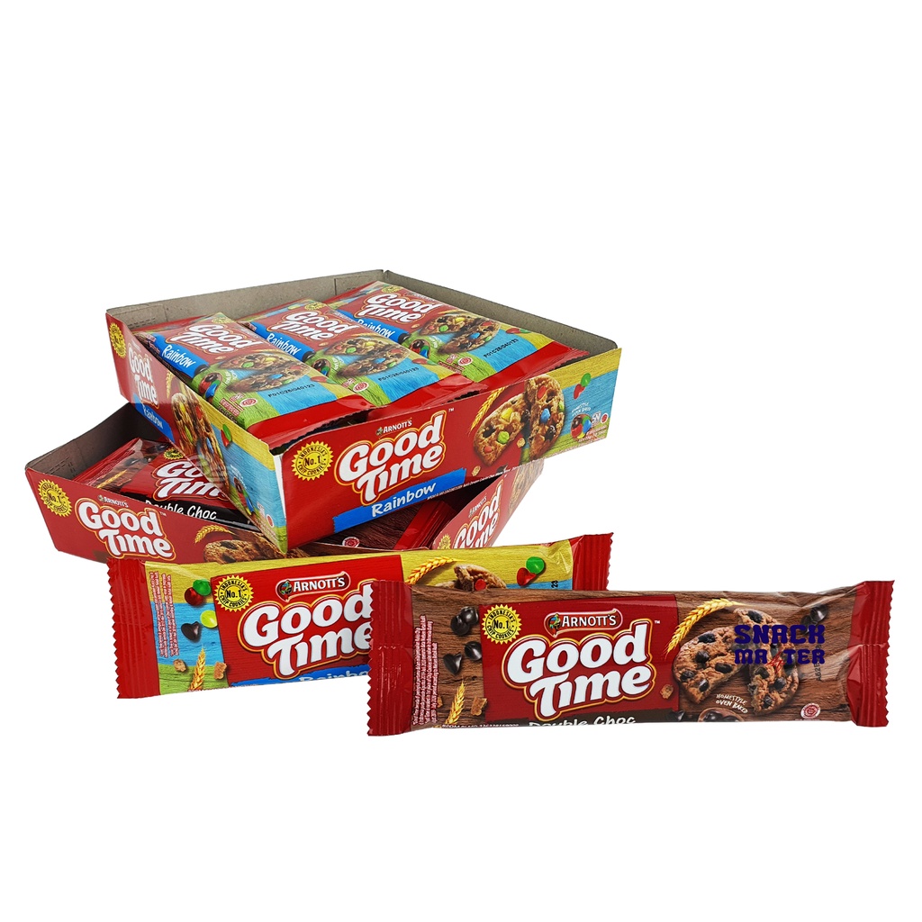 

Nafariz724 Good Time Cookies (Kemasan 4+1) Box - Netto 12Bks X 26Gr