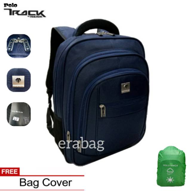 Tas punggung pria polo track tas laptop polo track tracker 79179