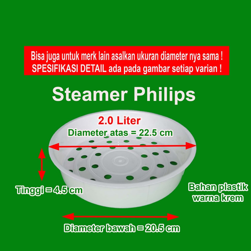 Steamer Wadah Kukusan Rice Cooker Magic Com Miyako dan Merk Lainnya 0.6 1.0 1.2 1.8 2 2.2 3 Liter Sarangan Plastik Megicom Rice Coker Magicom Mejikom Original Asli Miyako