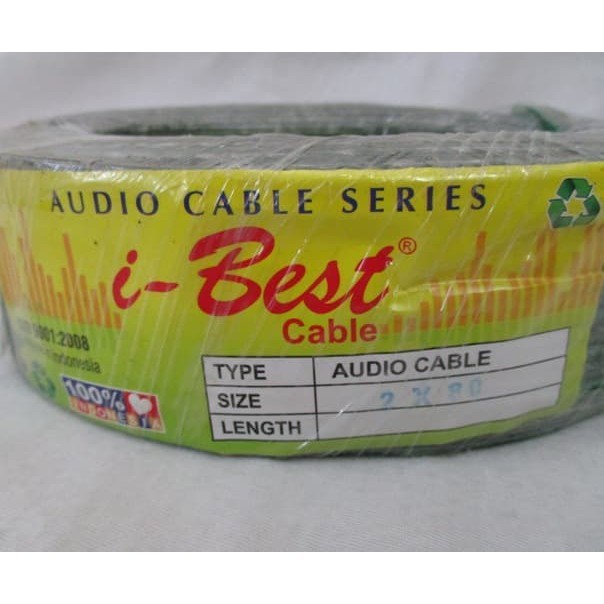 Kabel Transparan Listrik 2x80 Kabel Audio Kabel Serabut 25M