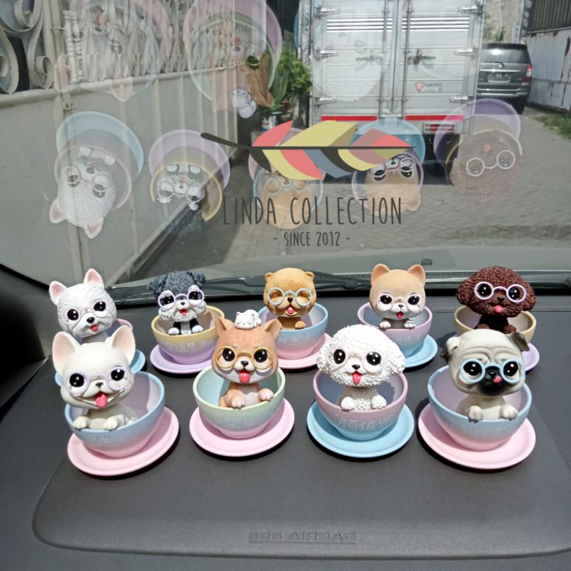 pajangan goyang kucing, pajangan goyang anjing, pajangan mobil kucing, pajangan mobil karakter