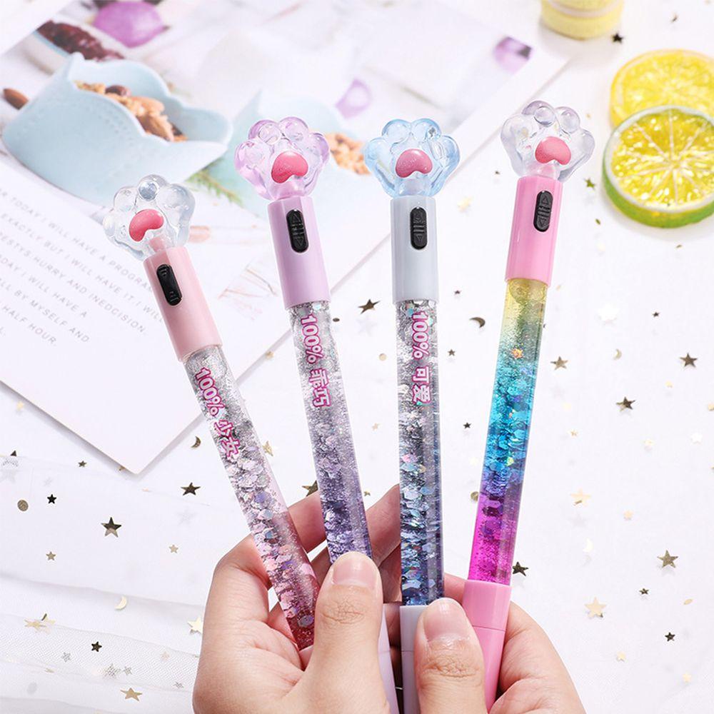 R-flower Gel Pen Cute Light Perlengkapan Kantor Siswa