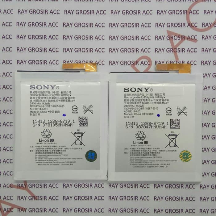 Baterai Original SONY Xperia M4 AQUA E2303 E2353 AGPB014-A001 LIS1576ERPC