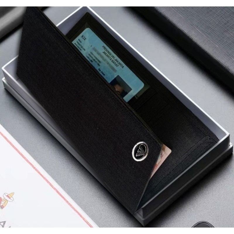 4.4 MEGA SHOPPING Dompet Pria Dompet Canvas Pria DC1000 Material Kanvas Nilon Tebal Awet + BOX