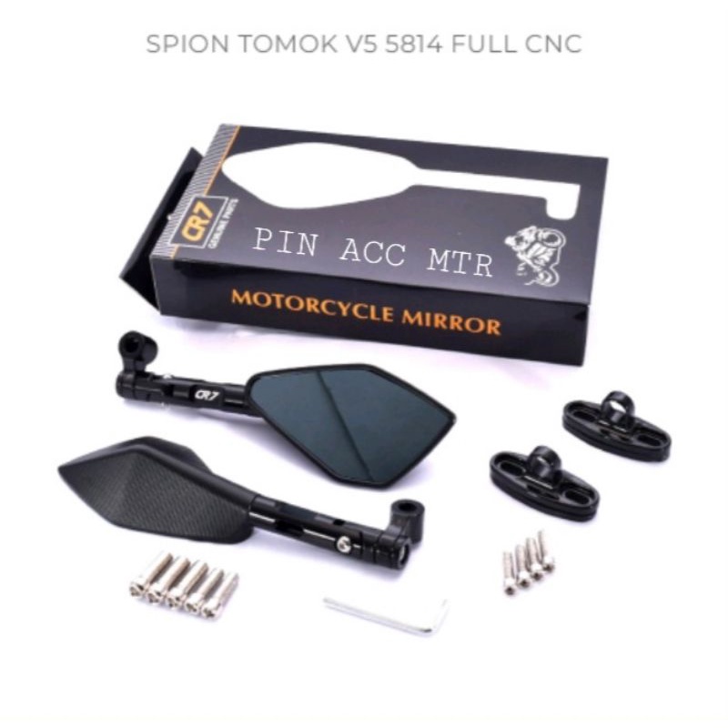 SPION TOMOK BESAR V5 FULL CNC UNIVERSAL CBR NINJA GSX R15 R25 NMAX AEROX LEXI PCX BEAT MIO SKOOPY
