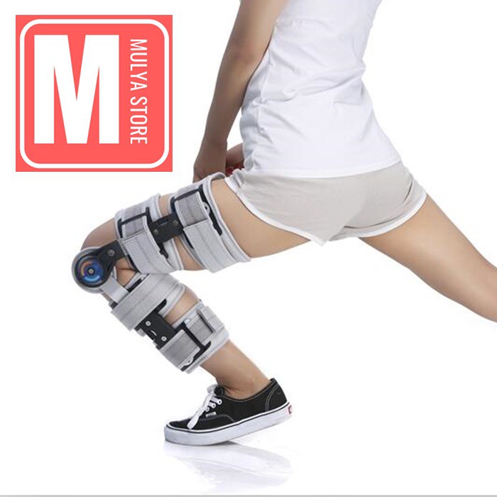 Post Op Knee Brace Deker Penyangga Lutut Terapi Latihan Jalan Paska Operasi ACL PCL Arthroscopy