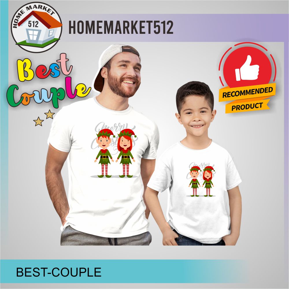 Kaos Anak Baju Couple Keluarga Kaos Pasangan Best Couple| Homemarket512