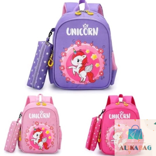 ALIKA BAG - Tas Ransel Anak Sekolah TK /SD Karakter Kuda Kecil Lucu