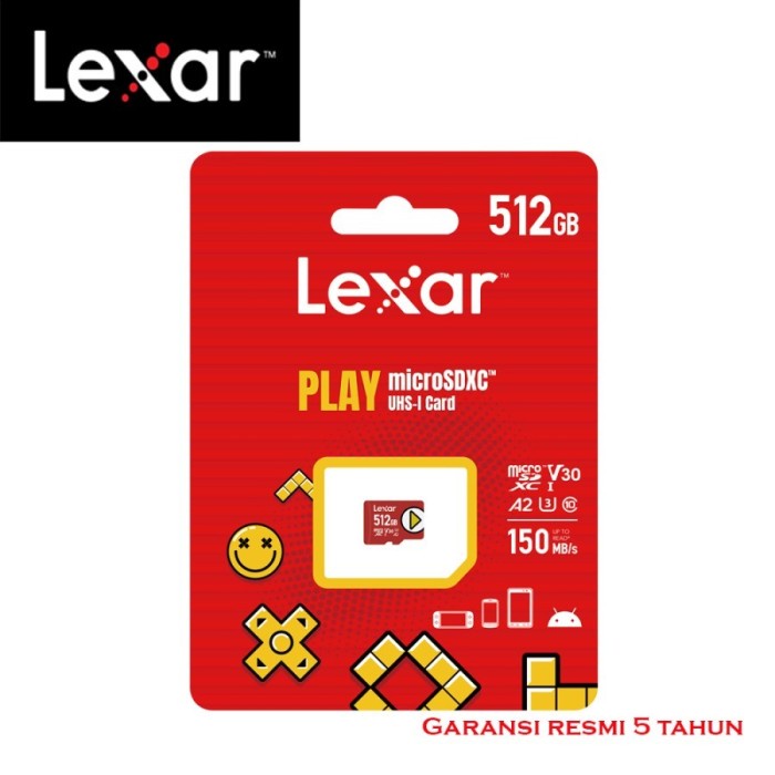 Memory Microsd Lexar Play 512gb up to 150mbps