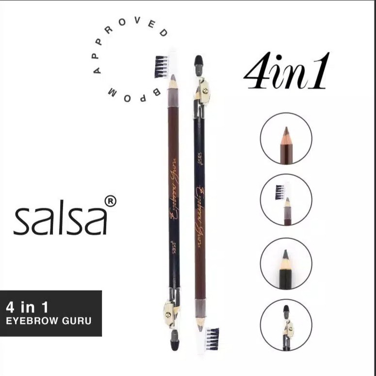 SALSA PENSIL ALIS 2 IN 1 GURU + SERUT &amp; SISIR EYEBROW PENCIL MAKE UP